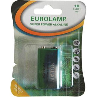 Alkaline Batteries 9V LR6F22 EUROLAMP