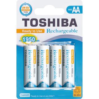 TOSHIBA AA 1950mAh NI-MH rechargeable Batteries 4pack