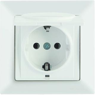 Earthed socket outlet with cover concealed 