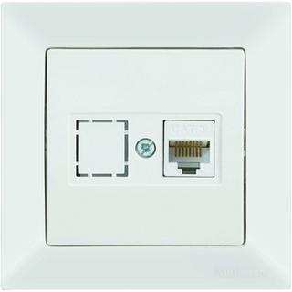 Telephone socket RJ11/RJ12 concealed 