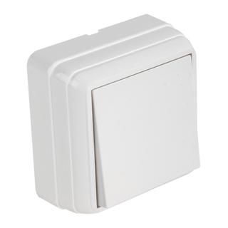 Surface Switch 1P single 1 way mini white IP20