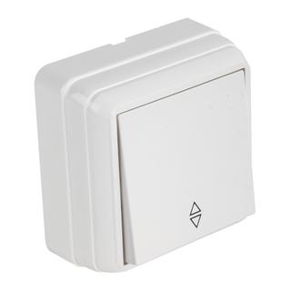 Surface Switch 1P single 2 way mini white IP20