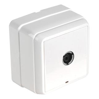 Surface TV socket terminal mini white IP20