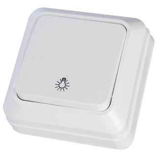 Surface switch button light mini white IP20