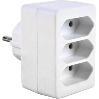 Adaptor from 1 schuko to 3 2Poles flat - FERRARA